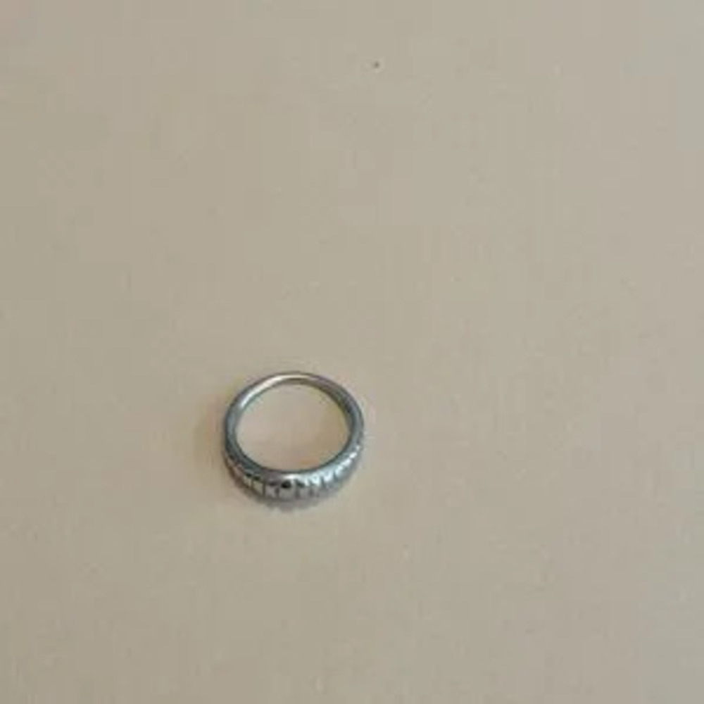 Pinky Textured Ring N1293
